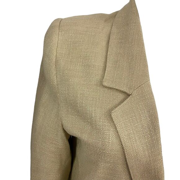 Nordstrom Blazer Womens Medium Tan Oversized Boxy Work Office Casual Jacket - Picture 7 of 15
